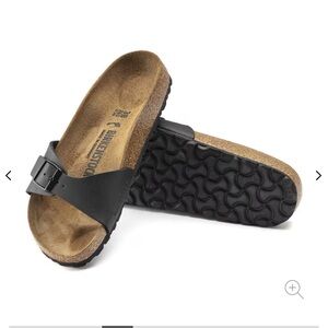 Birkenstock Madrid Birko-Flor - Black - Size 38